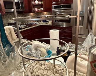 Three-Tiered Metal Serving Stand Frame