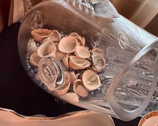 Vintage Blenko Style Hand Blown Glass Fish Vase