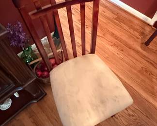 Amish Handcrafted Solid Wood Vertical Slat Back Dining Chair