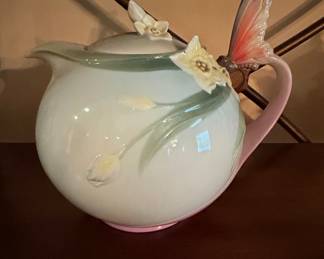 Franz Porcelain Papillon Butterfly Teapot