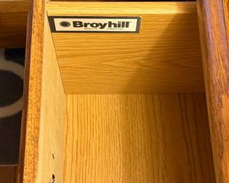 Broyhill Furniture Solid Knotty Pine Country French 22" Two Drawer Nightstand