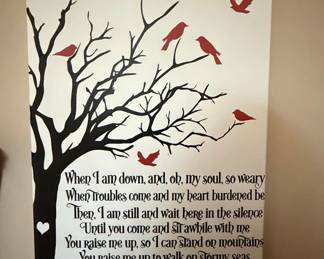 You Raise Me Up Song Lyric Canvas Wall Art
