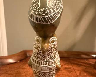 Shona Style Carved Soapstone Bird Figure