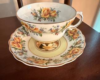 Royal Albert Tea Rose Yellow Teacup and Saucer