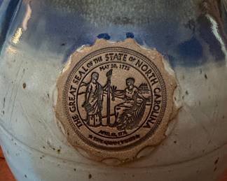 North Carolina State Commemorative Stoneware Vase