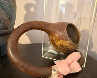 Decorative Hand-Crafted Gourd Vessel