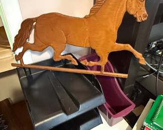 Decorative Wooden Horse Silhouette Wall Art