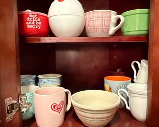 Assorted Ceramic Kitchenware with Themed Pieces