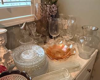 Assorted Vintage Pink Depression and Pressed Glass Collection (Jeannette, Anchor Hocking, KIG Indonesia)
