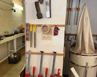 Bessey K-Body Parallel Clamps, Vermont American 26778 Push Shoe, various equipment