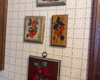 vintage wooden wall plaques