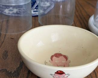 vintage 1950s Howdy Doody ceramic cereal bowl