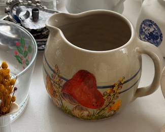 vintage-style ceramic pitcher