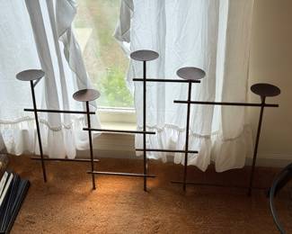 matte black candelabra