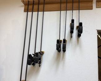 several Quick-Grip bar clamps