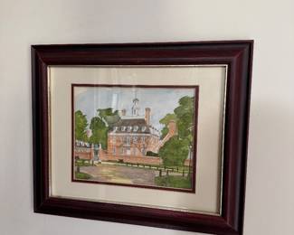 Print by Charles Overly featuring The Governor's Palace - Williamsburg, Virginia