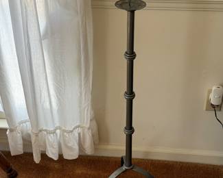 wrought iron floor candlestick