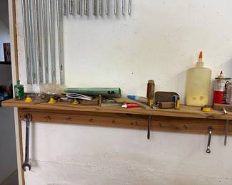 Various Woodworking tools, router bits