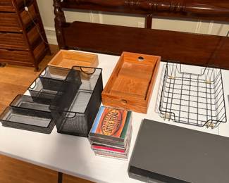 Storage bins, CD's, Hikvision Network Video Recorder