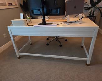 Bassett Furniture Tidewater Writing Desk w/3 Drawers 62.5"wide X 28.25"deep X 31.5" tall