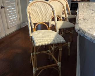 Rattan Counter Stools 46" tall