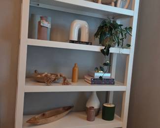 Sleek White 5-Shelf Unit 42"wide X 16"deep X 77"tall