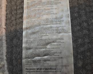 Rug label