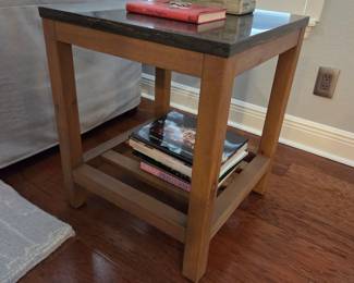 Marble Top Square Side Table 20" X 20" X 24.5" height