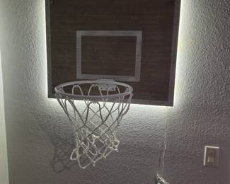 LED Backlit Basketball Hoop