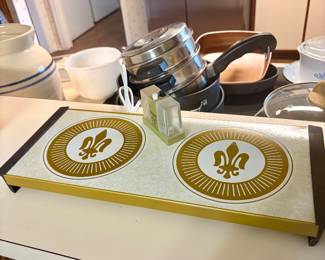 Mid century warming tray