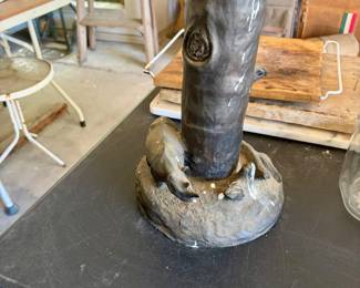 Pot metal sculpture