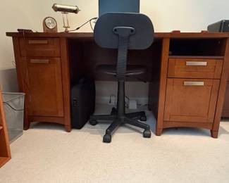 Contemporary Dual-Pedestal Executive Desk