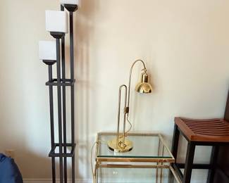 Modern Lighting and Furniture Set with Nesting Tables