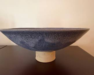 Studio Pottery Pedestal Bowl by Bob Pitman