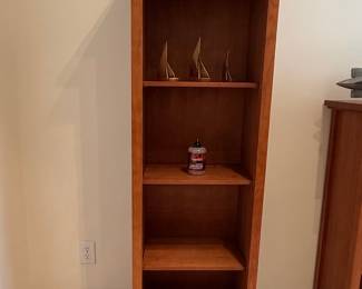 Solid Oak Mission Spindle Bookcase