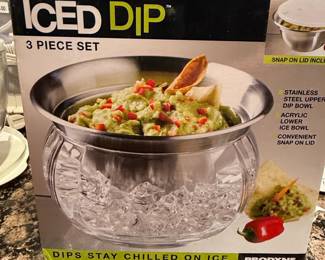 Prodyne Iced Dip 3-Piece Serving Set