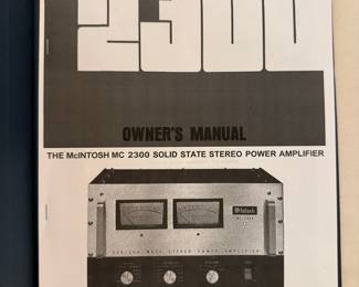 McIntosh MC 2300 Solid State Stereo Power Amplifier