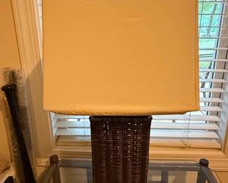 Vintage Rattan Table Lamp