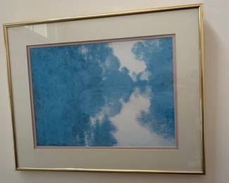 Claude Monet Morning on the Seine Decorative Art Print