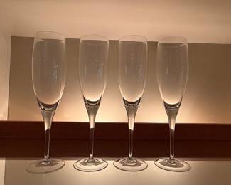 Classic Crystal Champagne Flutes