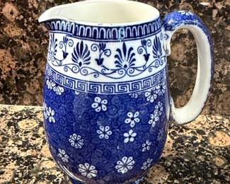 Shelley Calico Blue Pitcher