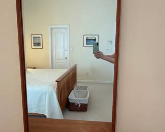 Mid-Century Modern Teak Wall Mirror by Aksel Kjersgaard
