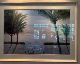 Diane L. Romanello "Palm Bay" Beach Scene Print