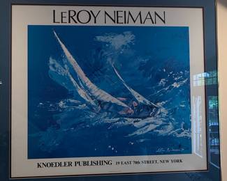 LeRoy Neiman 'Blue Sailing' Poster