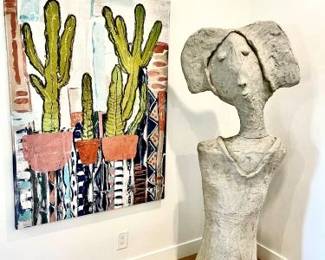 cement sculpture indoors