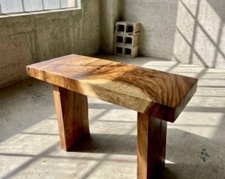natural wood furniture console table