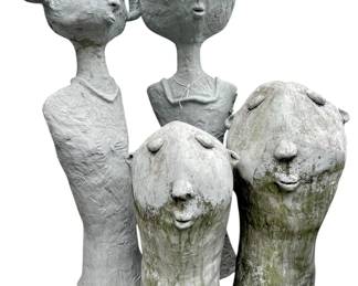 hand made cement yard art sculptures