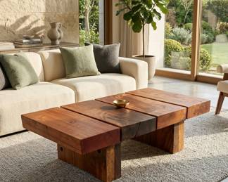 Makha Natual Wood Coffee Table