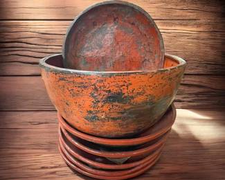 vintage Burmese lacquerware with wonderful patina