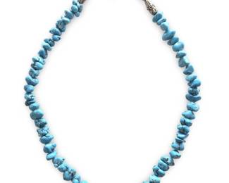 Native American Chip Bead Turquoise Necklace